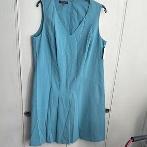 Lafayette 148 Blue Sleeveless Dress